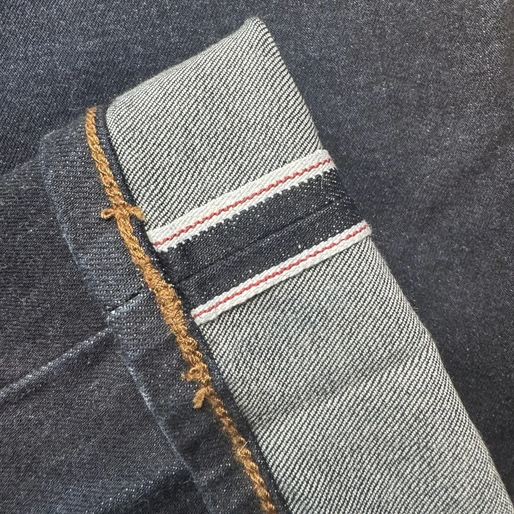 Ben Sherman Selvedge Jeans Men 32x33 Dark Indigo Denim Slim Fit Pants Streetwear